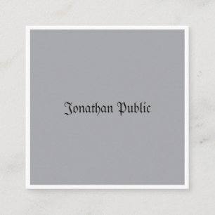 Klassieke look Professional minimalistisch nostalg Vierkante Visitekaartje