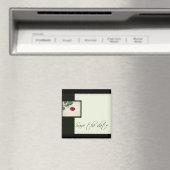 Klassieke look Save the Date Magnet (Insitu (Vaatwasser))