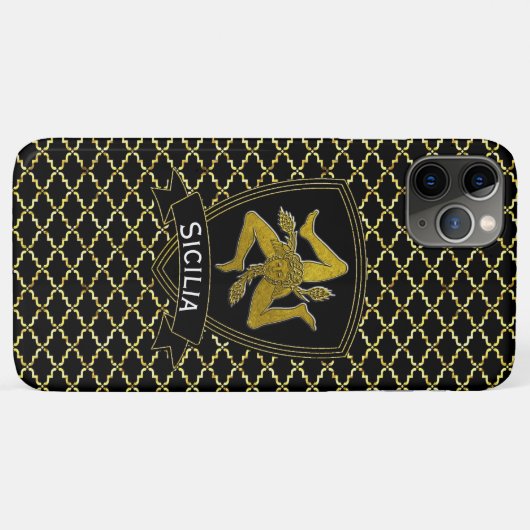 Klassieke look Siciliaanse Trinacria Case-Mate iPhone Case (Achterkant (horizontaal))