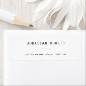 Klassieke look Sjabloon Eenvoudig digitaal retoura Etiket (Insitu)