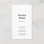 Klassieke look Sjabloon Oude Engelse tekst nostalg Visitekaartje (Voorkant)