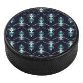 Klassieke look van blauwe Pareltjes met gloeiend l Hockey Puck (3/4)
