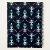 Klassieke look van blauwe Pareltjes met gloeiend l Planner (Achterkant)