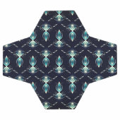 Klassieke look van blauwe Pareltjes met gloeiend l Voetbal (Enkel)