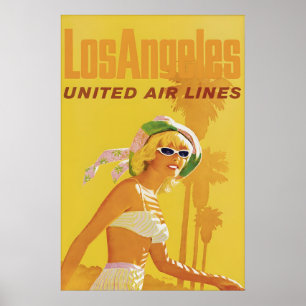 Klassieke Los Angeles Reisposterprint Poster