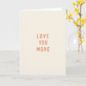 Klassieke 'Love You More' Matte Kaart (Gele Bloem)