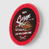 Klassieke low Rider Garage-naam: Red Black en Slog Grote Klok (Hoek)