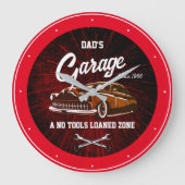 Klassieke low Rider Garage-naam: Red Black en Slog Grote Klok (Voorkant)