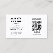 Klassieke Loyaliteit Reizen Barber Pool Minimal Wh Visitekaartje (Voorkant)