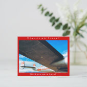 "Klassieke luchtreis" Briefkaart (Staand voorkant)