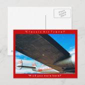 "Klassieke luchtreis" Briefkaart (Voorkant / Achterkant)