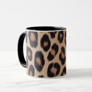 Klassieke Luipaard Dierprint Bruine Cheetah Mok