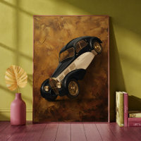 Klassieke luxe auto doet een wheelie kunst