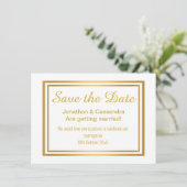 KLASSIEKE LUXE GOLD BOTANICAL BEWAREN DE DATUM (Staand voorkant)