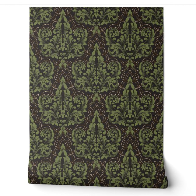 Klassieke luxe ouderwetse damast ornament behang (Afrollen)