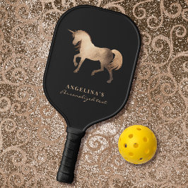 Klassieke luxe roze gouden folie op maat gemaakte  pickleball paddle