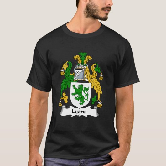 Klassieke lyonencoat van wapenLyon T-shirt (Voorkant)
