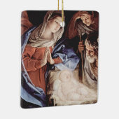 Klassieke Maagd Maria en Baby Jesus ornament. Keramisch Ornament (Rechts)