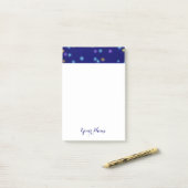 Klassieke Maan en Sterren Etsing 4" x 6" Plaknotit Post-it® Notes (Op bureau)