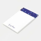 Klassieke Maan en Sterren Etsing 4" x 6" Plaknotit Post-it® Notes (Schuin)