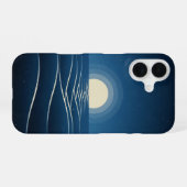Klassieke Maan Golven iPhone 16 Hoesje (Achterkant horizontaal)