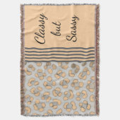 Klassieke maar bruisende sneeuwluipaard deken (Voorkant Verticaal)