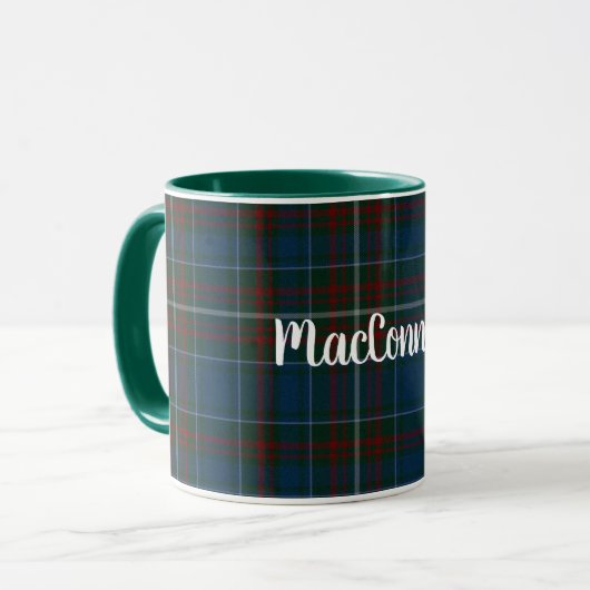 Klassieke MacConnell Tartan Mok (Voorkant links)