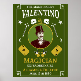 Klassieke  magische magische illusionist poster