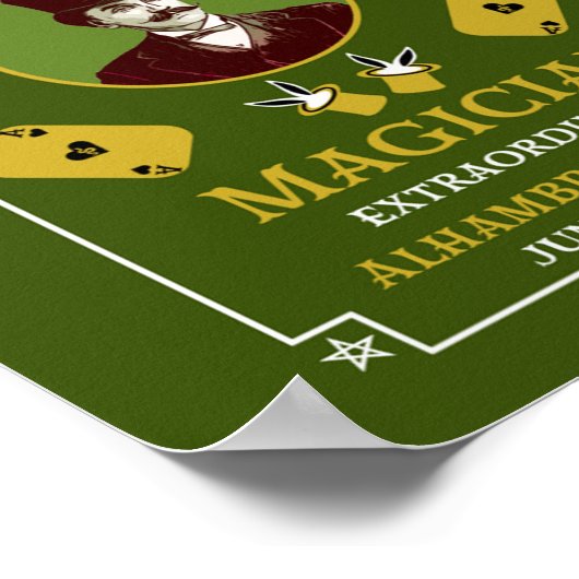 Klassieke  magische magische illusionist poster (Hoek)