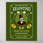 Klassieke  magische magische illusionist poster (Voorkant)