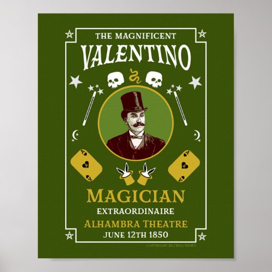 Klassieke  magische magische illusionist poster (Voorkant)