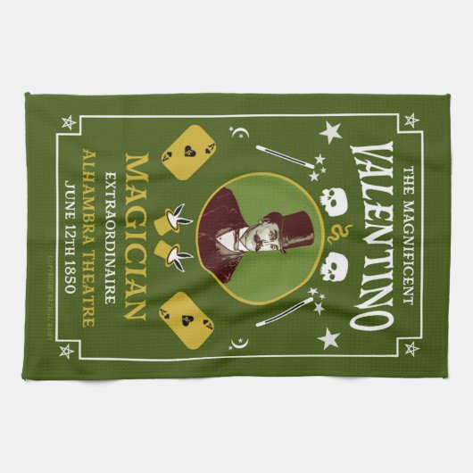 Klassieke  magische magische illusionist theedoek (Horizontaal)