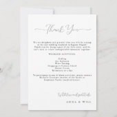 Klassieke Magnolia Elegante Huwelijksroute Kaart (Achterkant)