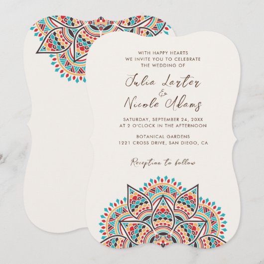 Klassieke Mandala Design Kaart (Voorkant / Achterkant)