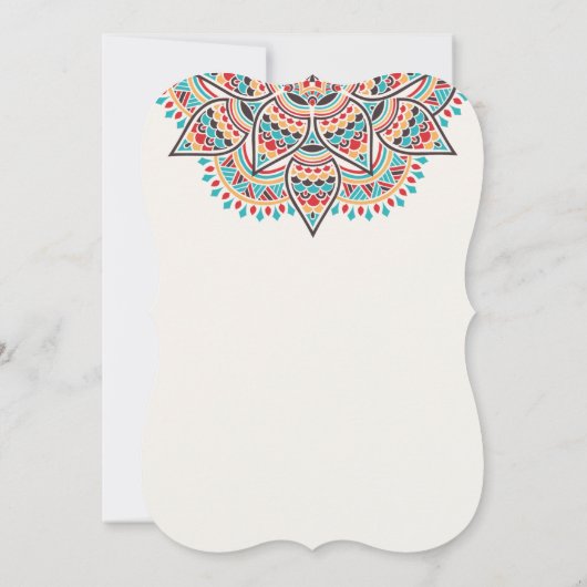 Klassieke Mandala Design Kaart (Achterkant)