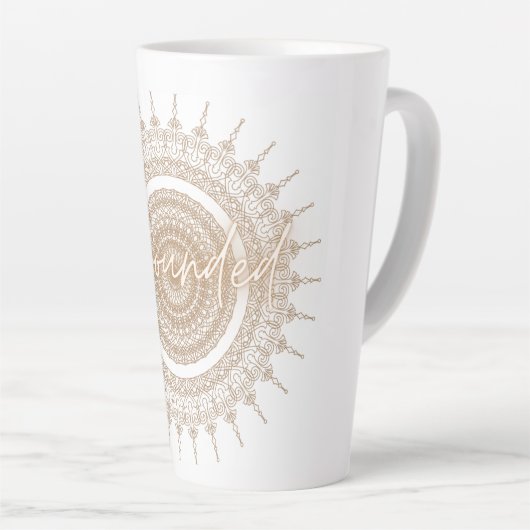 Klassieke Mandala Latte Mok (Rechterhoek)