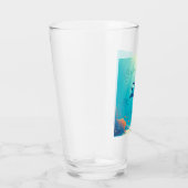 Klassieke, manta ray kustkunst glas (Rechts)