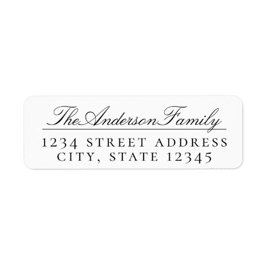 Klassieke Manuscript Familienaam de Etiketten van (Voorkant)
