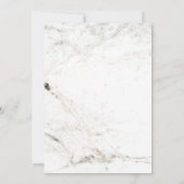 Klassieke Marine Blauw en Marmer | afstudeerfeest Kaart (Achterkant)