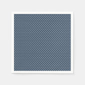 Klassieke Marine Blauw en Wit Polka Dot servetten (Voorkant)
