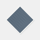 Klassieke Marine Blauw en Wit Polka Dot servetten (Hoek)