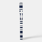 Klassieke Marine Blauw en Witte Streep Case-Mate iPhone Case (Achterkant / Links)