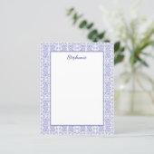 Klassieke marine Blue Bunny Rabbit vogels geperson (Staand voorkant)