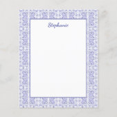 Klassieke marine Blue Bunny Rabbit vogels geperson (Voorkant)