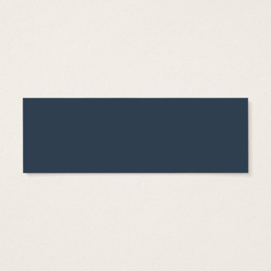 Klassieke marine Blue Elegant White Gold Gift Reg Mini Visitekaartjes (Achterkant)