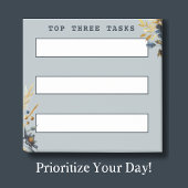 Klassieke marine en gouden bloemen te doen lijst post-it® notes