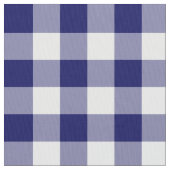 Klassieke marine en White Gingham Pattern Stof (Close Up)