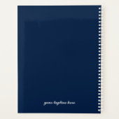 Klassieke Marine en witte 2026 Planner (Achterkant)