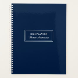 Klassieke Marine en witte 2026 Planner