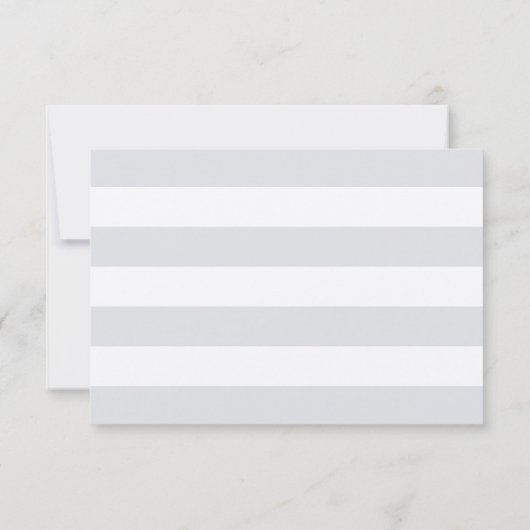 Klassieke marine en witte RSVP (Achterkant)